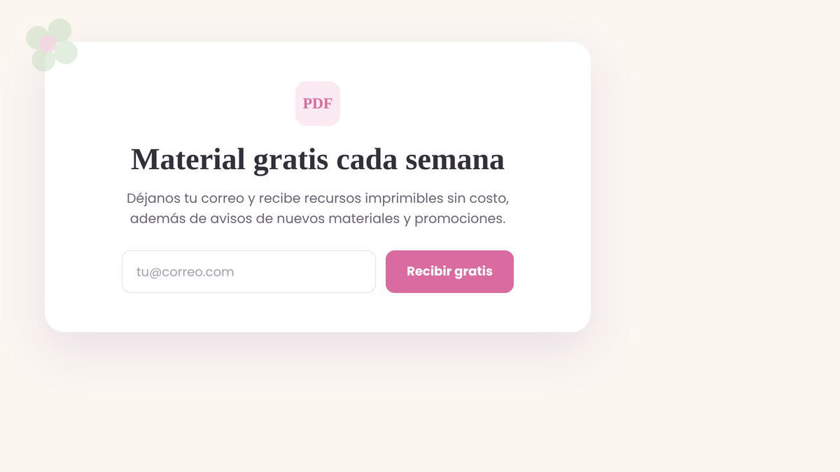 Captación de correos de ABCDalia