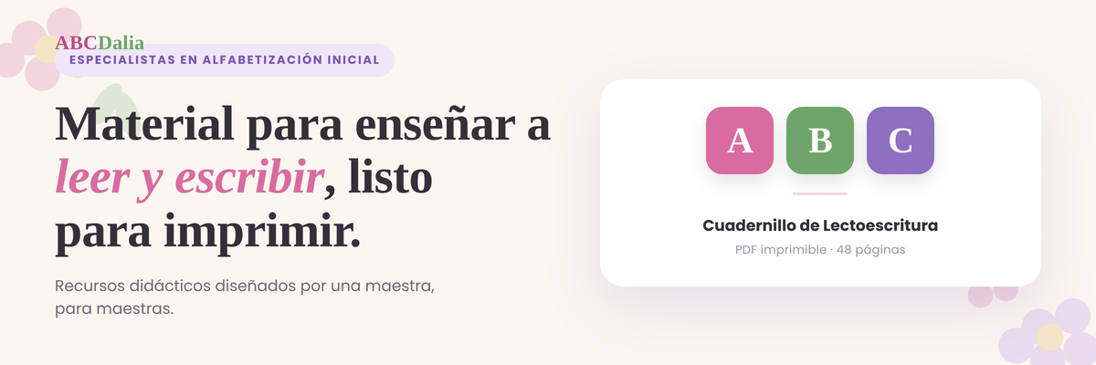 ABCDalia — material para enseñar a leer y escribir