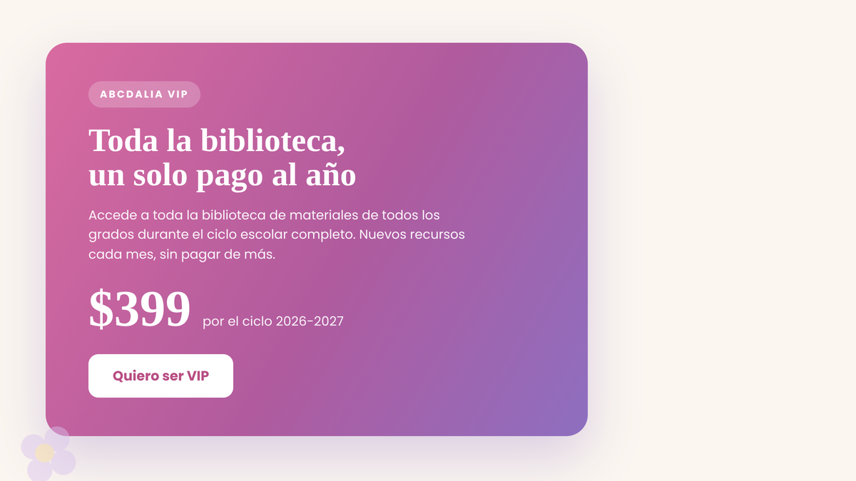 Membresía VIP de ABCDalia