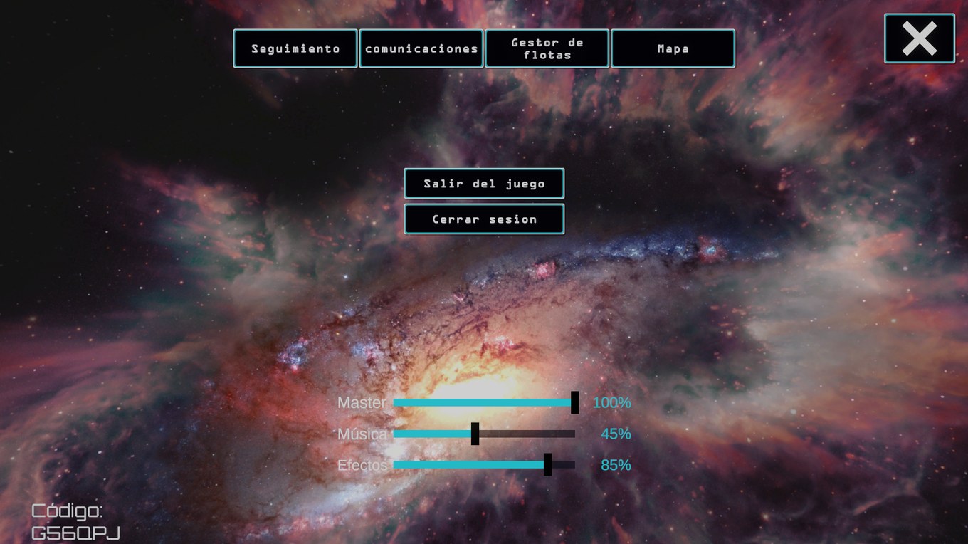 Vista de galaxia y seguimiento del Almirante
