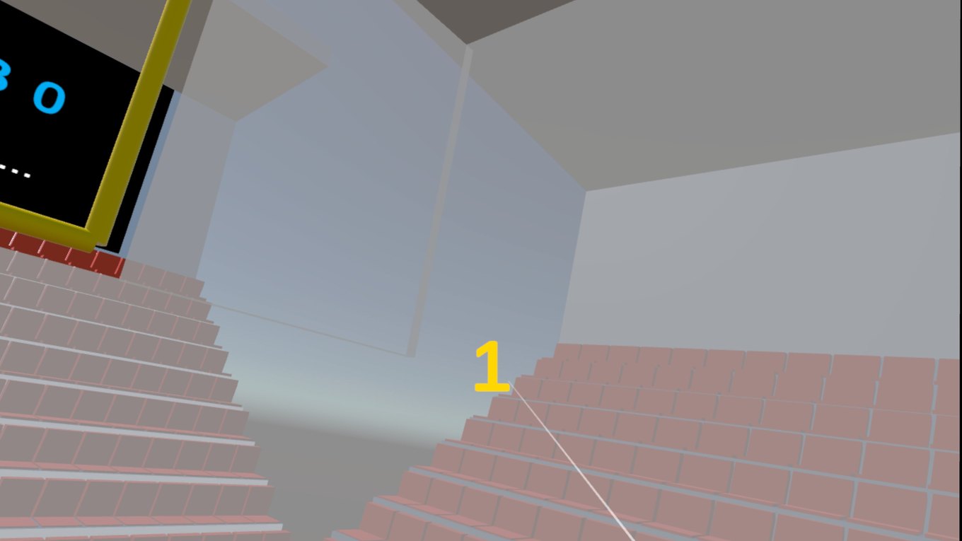 Vista de campo en VR con la cuenta atrás de inicio